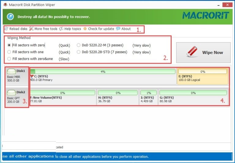 Macrorit Data Wiper free instals
