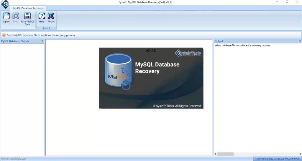 SysInfoTools MySQL Database Recovery 22 Free Download