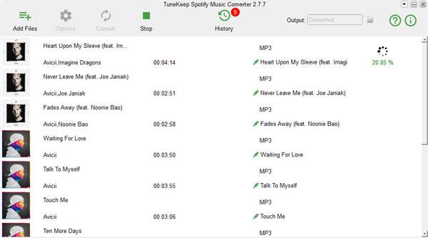 TuneKeep Spotify Music Converter 3 for Free Download
