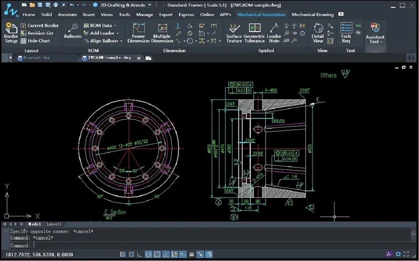 ZWCAD Mechanical 2023 for Free Download