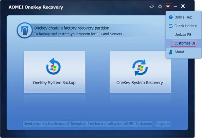 AOMEI OneKey Recovery Professional for Free Download