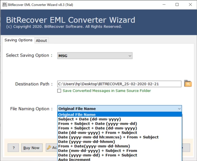 BitRecover EML Converter Wizard 10 for Free Download
