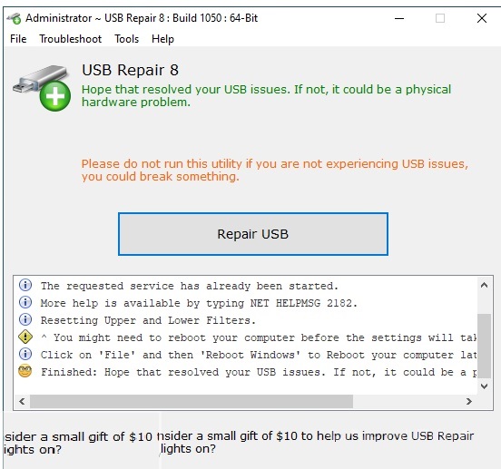 RizoneSoft USB Repair 9 Free Download