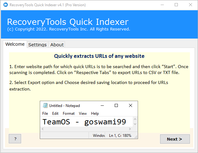 RecoveryTools Quick Indexer 2022 Free Download