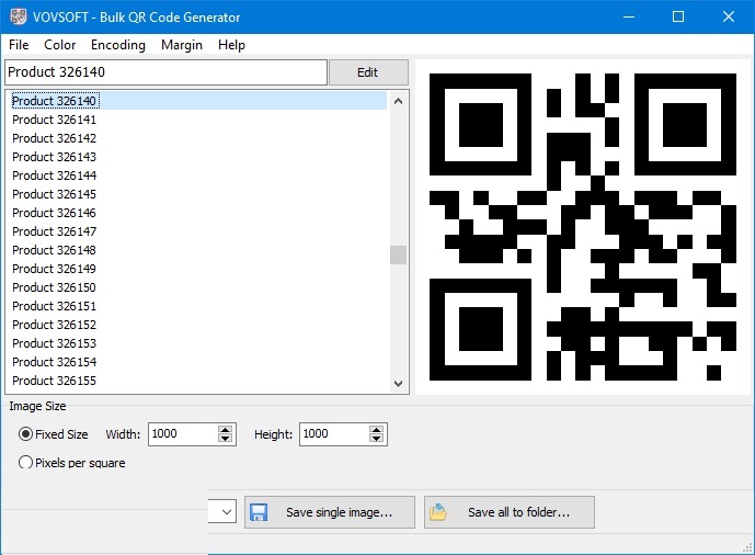 VovSoft Bulk QR Code Generator for Windows Free Download