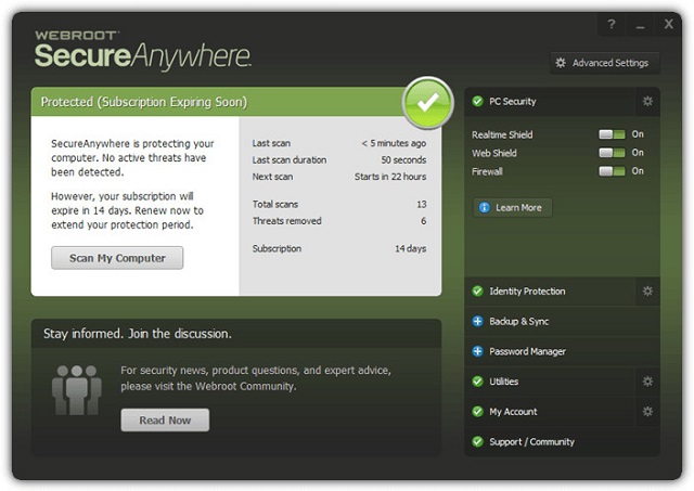 Webroot SecureAnyWhere 9 Free Download