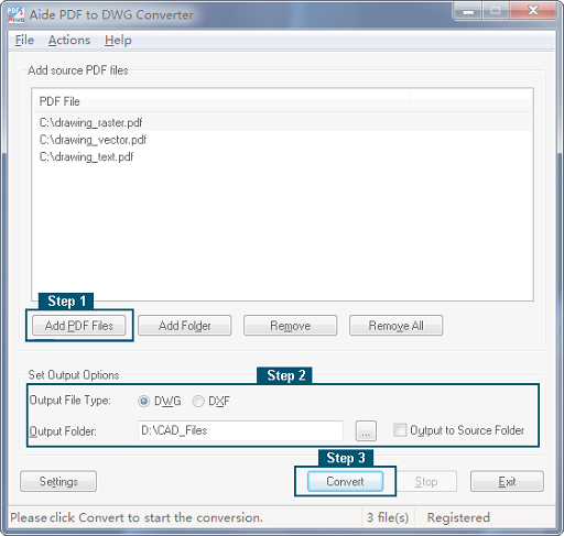 Aide PDF to DWG Converter 2023 Download Free