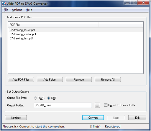Aide PDF to DWG Converter 2023 for Free Download