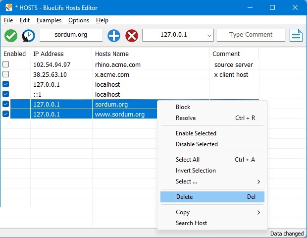 BlueLife Hosts Editor Free Download