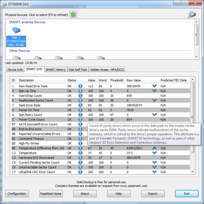 Passmark DiskCheckup 3 Download Free