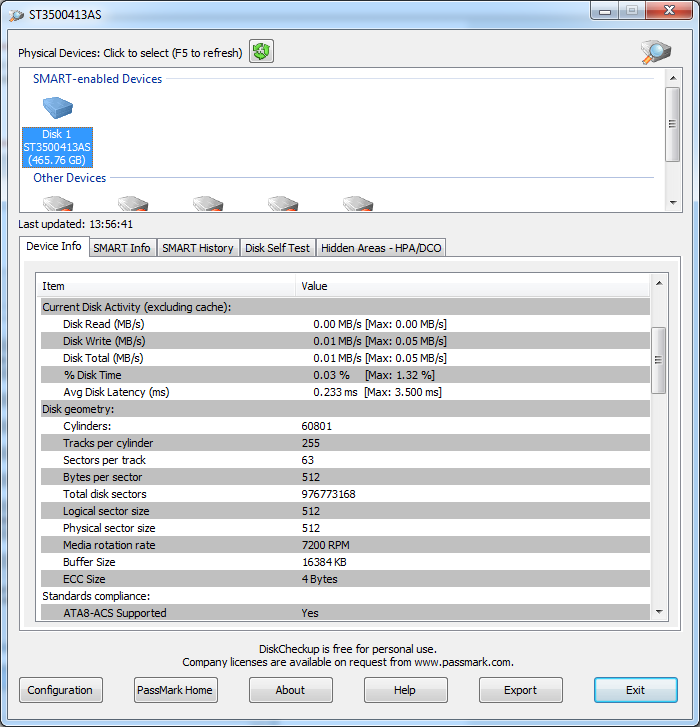 Passmark DiskCheckup 3 Free Download