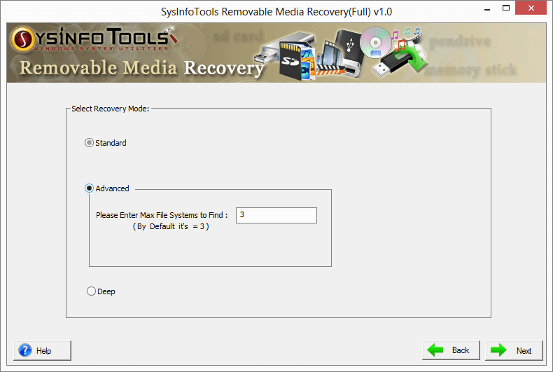 SysInfoTools Removable Media Recovery 22
