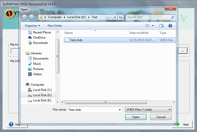 SysInfoTools VHDX Recovery 22 Free Download