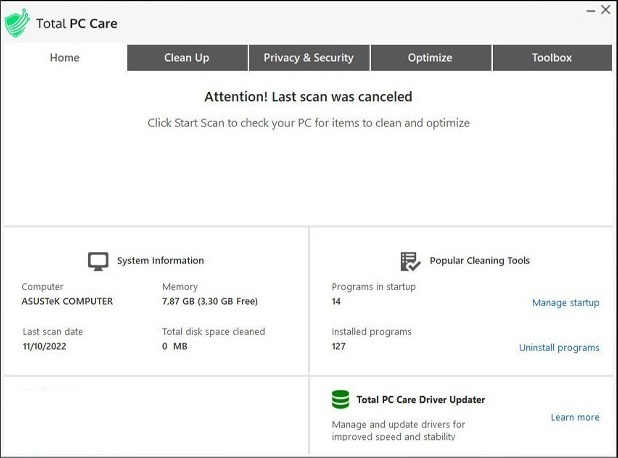 Total PC Care 7 Full Version Download