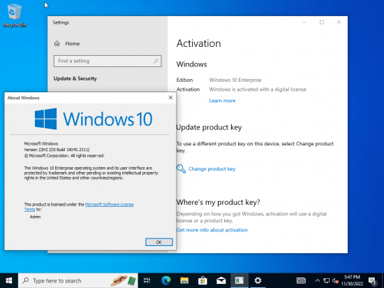 Windows 10 Enterprise Download ISO Preactivated Setup