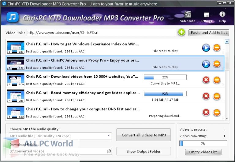 ChrisPC YTD Downloader MP3 Converter 4 Free Download