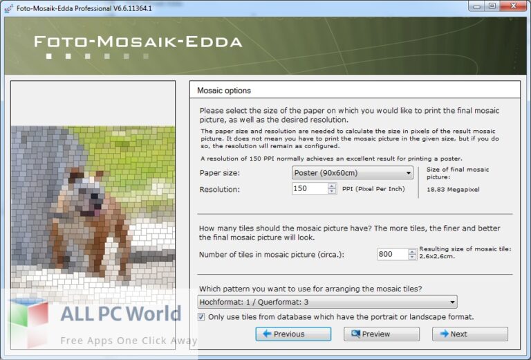 Foto Mosaik Edda Pro 7 Free Setup Download