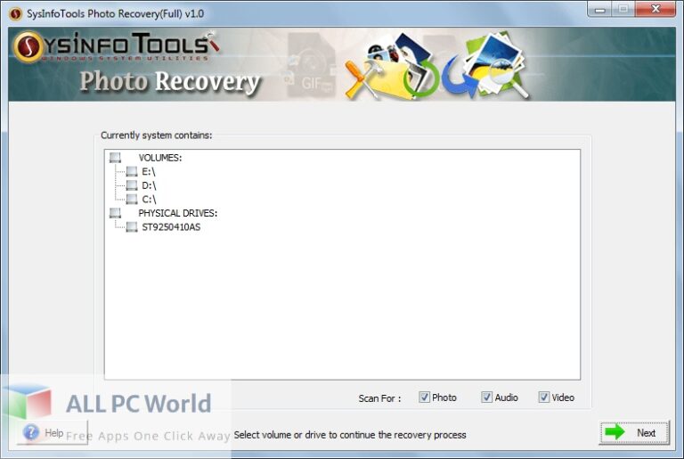 SysInfoTools Photo Recovery 22 Free Download