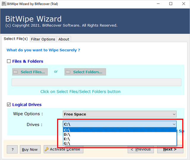 BitRecover BitWipe Wizard 6