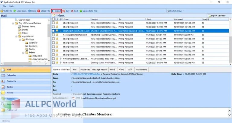 SysTools Outlook PST Viewer Pro 10 Free Download