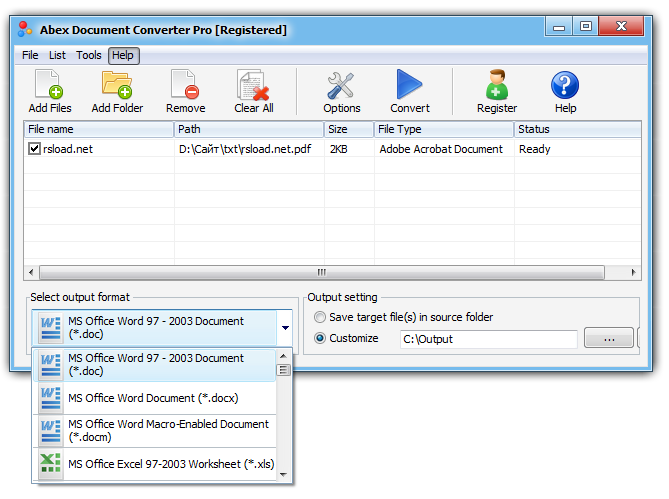 Abex Document Converter Pro 4 Free Download