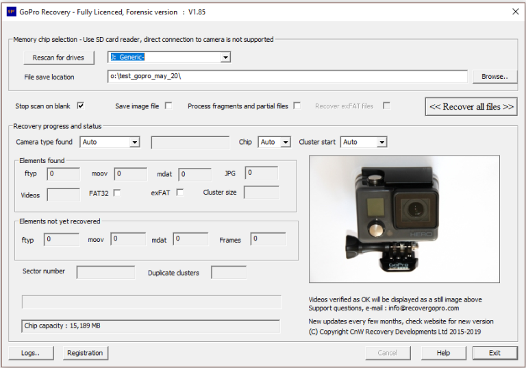 GoPro Recovery 2.70 free
