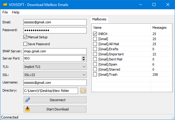 VovSoft Download Mailbox Emails 1.7 free