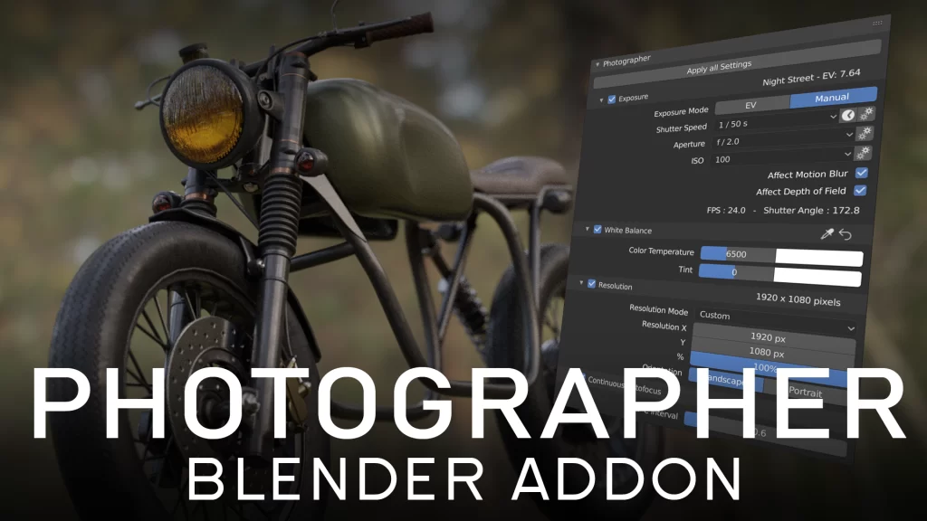 Photographer 5 v5.1.3 for Blender Free Download