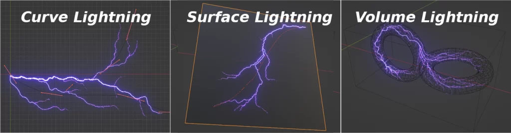 Draw Lightning Generators v1.6 for Blender