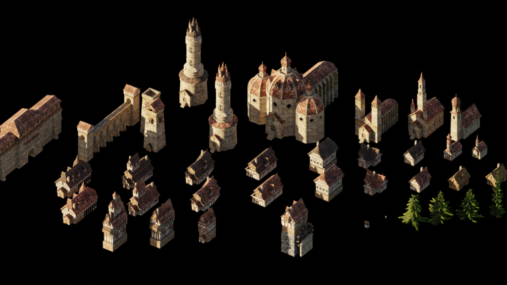 Medieval City Generator v1.2 for Blender Free Download