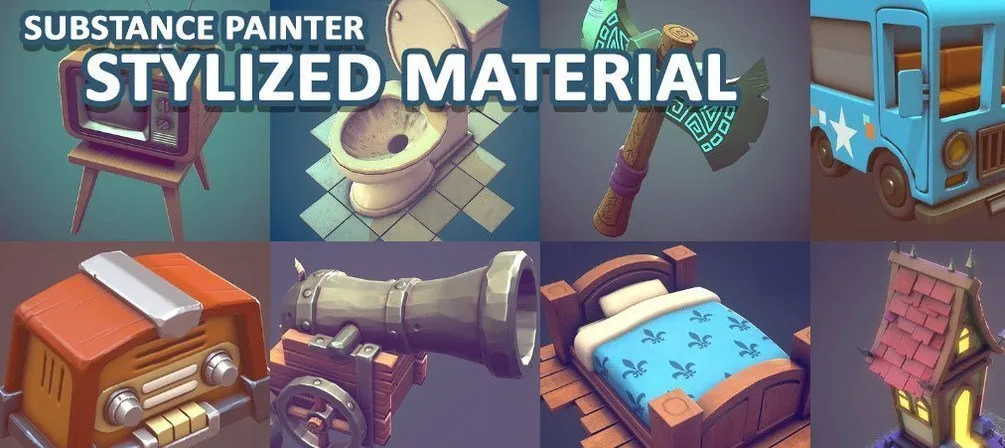 Stylized Smart Material 2.0 for Substance 3D Painter Free Download