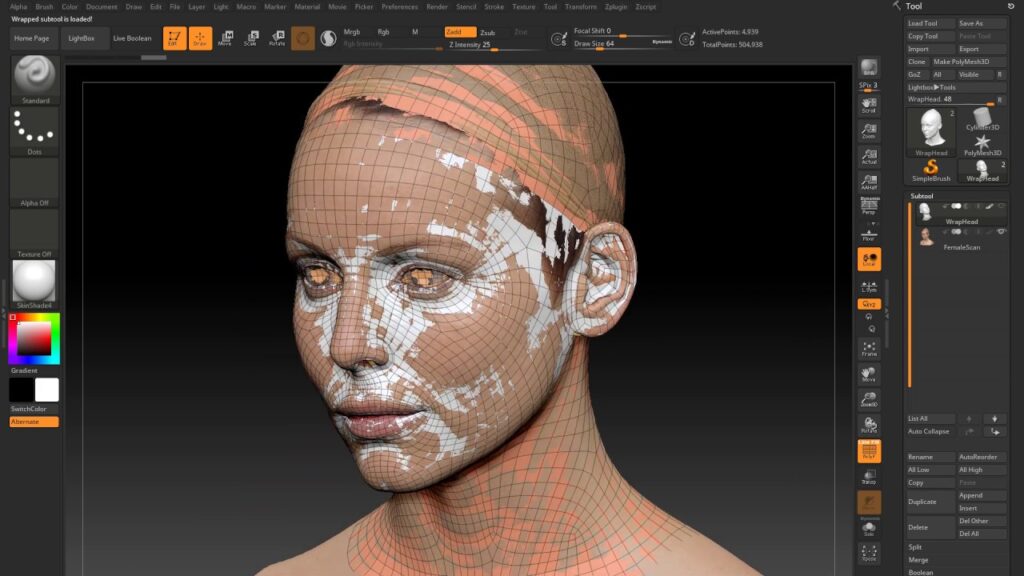 ZWrap Plugin 2023.7.2 for ZBrush Free Download