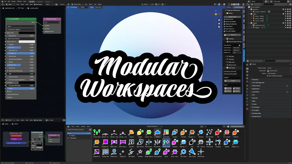 Modular Workspaces 1.6.2 for Blender Free Download
